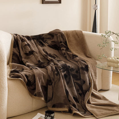 Ink Floral Warm Throw Blanket - King - image 6