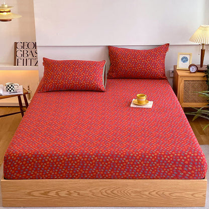 Maple Leaf Cotton Gauze Fitted Sheet - image 1