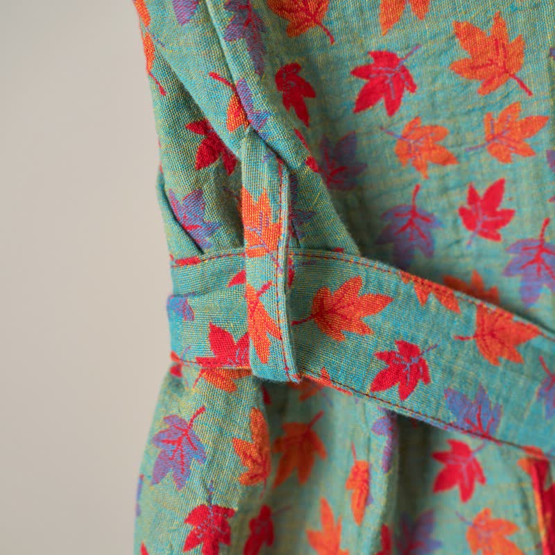 Maple Leaf Organic Cotton Kimono Robe - image 20