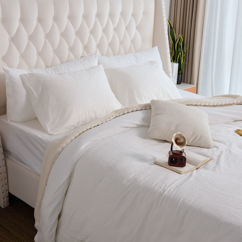 Minimalist Tree Rings Cotton Bedding Set(3PCS) - image 4