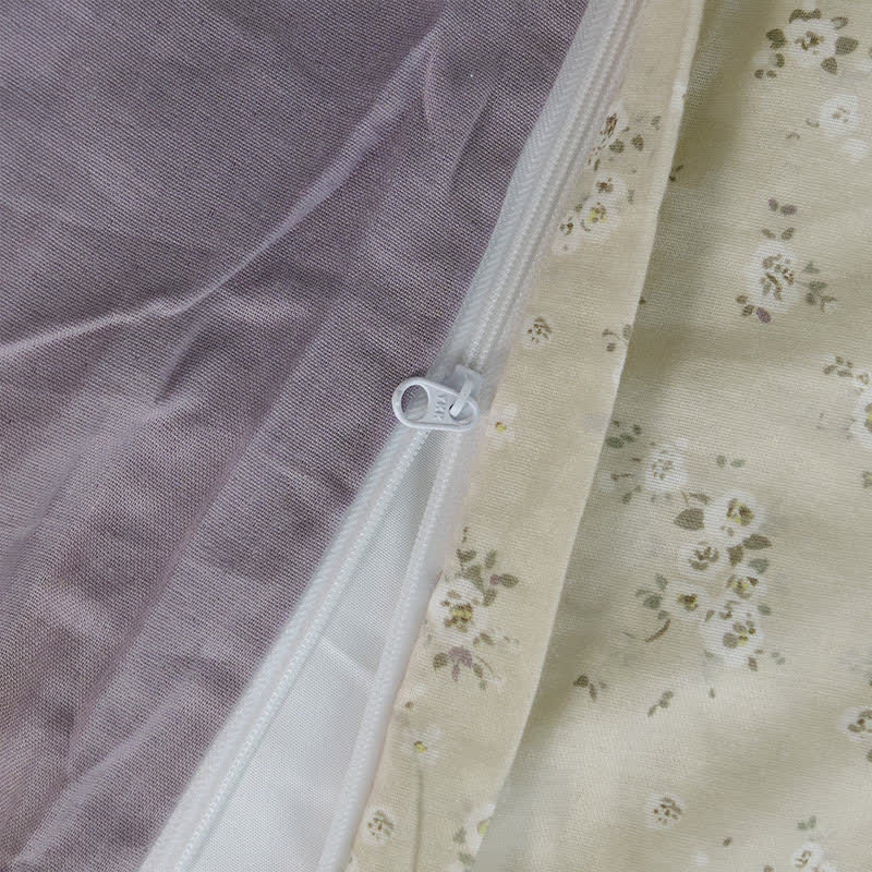 Cotton Floral Duvet Cover Bedding Set(3PCS) - image 5