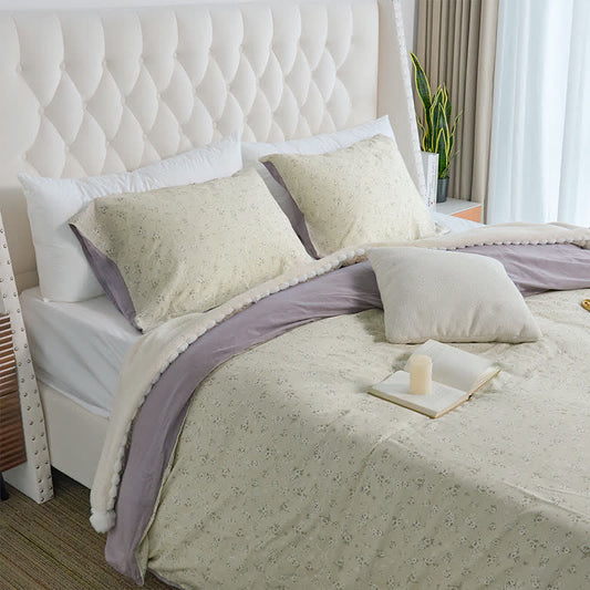 Cotton Floral Duvet Cover Bedding Set(3PCS) - Cal King - image 0