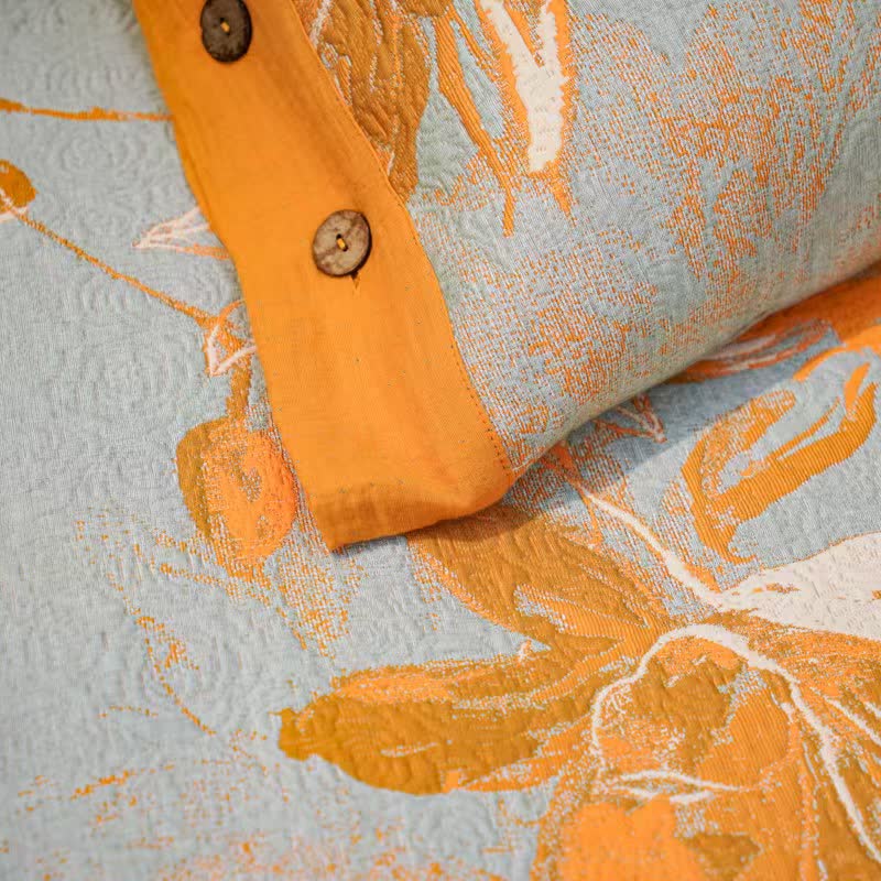 Dahlia Cotton Gauze Bedding Set(4PCS) - image 6