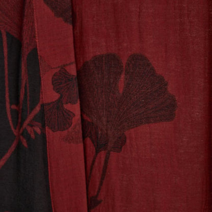 Large Ginkgo Leaf Cotton Kimono Robe - image 6