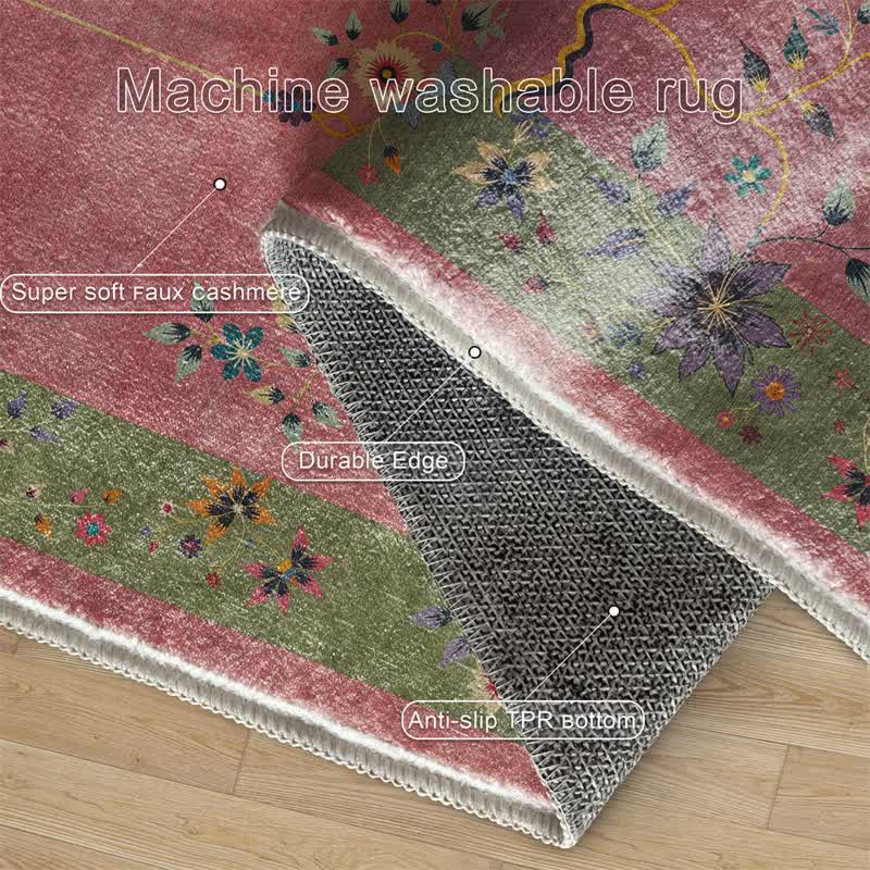 Classical Flowers Non-Slip Soft Area Rug - image 5