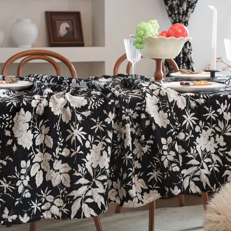 Pastoral Style Floral Jacquard Tablecloth - image 7
