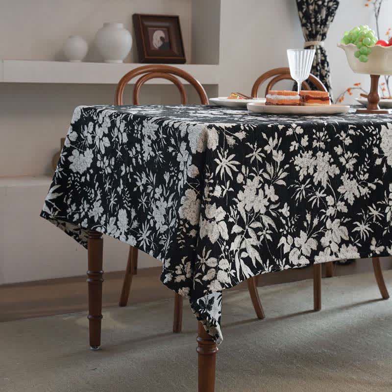 Pastoral Style Floral Jacquard Tablecloth - image 5