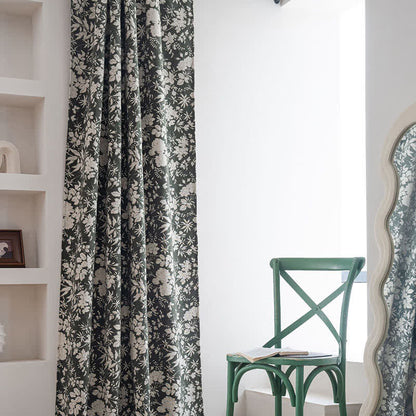 Pastoral Style Floral Jacquard Curtain - image 5