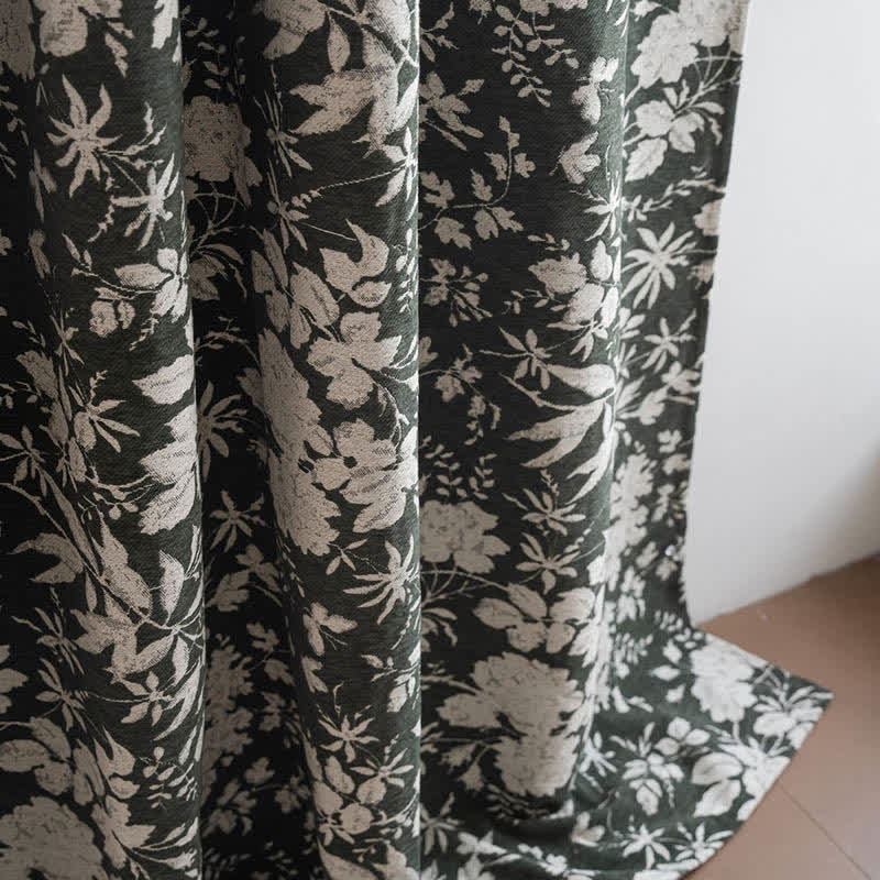 Pastoral Style Floral Jacquard Curtain - image 8