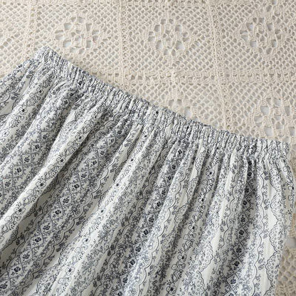 Oriental Retro Floral Cotton Loungewear Set - image 12