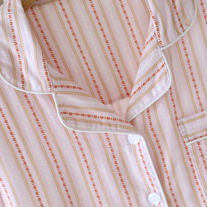 Matching Cotton Gauze Striped Loungewear Set - image 17