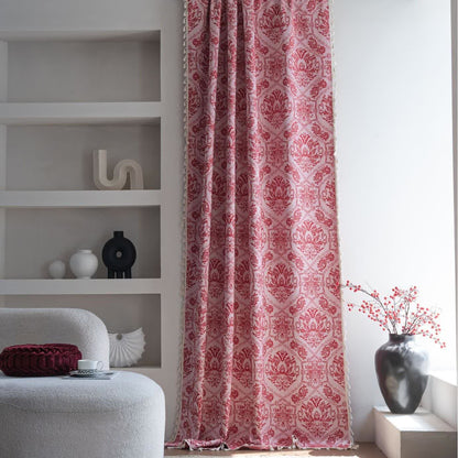 Ethnic Style Retro Pattern Jacquard Curtain - image 1