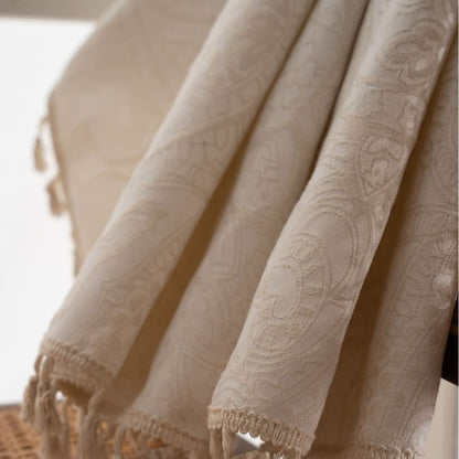 Ethnic Style Paisley Pattern Jacquard Curtain - image 13