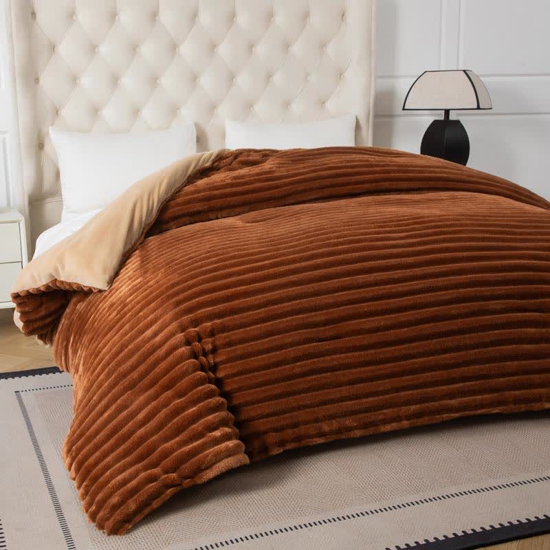 Solid Color Ribbed Plush Blanket - image 14