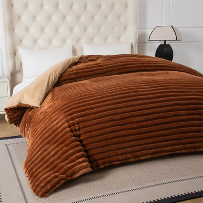 Solid Color Ribbed Plush Blanket - image 14