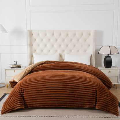 Solid Color Ribbed Plush Blanket - image 10