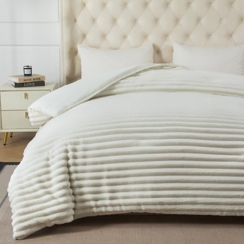 Solid Color Ribbed Plush Blanket - image 24