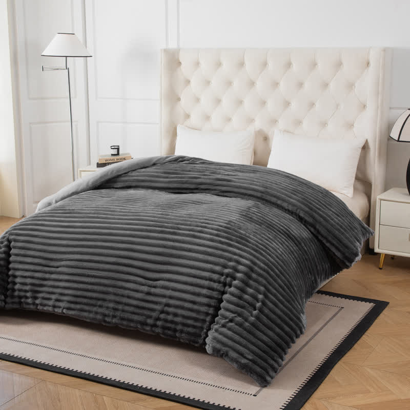 Solid Color Ribbed Plush Blanket - image 31