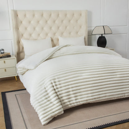 Solid Color Ribbed Plush Blanket - image 23