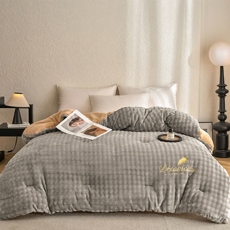 Solid Color Fluffy Textured Warm Blanket - image 6