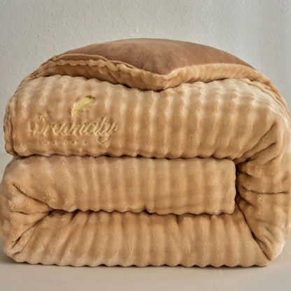 Solid Color Fluffy Textured Warm Blanket - image 3