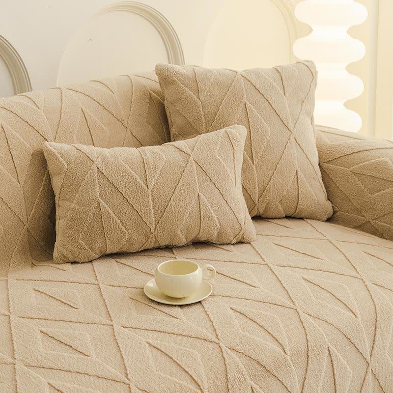 Simple Diamond Texture Sofa Throw Blanket - image 9