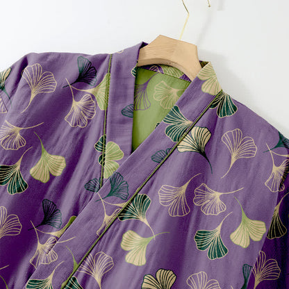 Ginkgo Cotton Gauze Kimono Loungewear Set - image 52