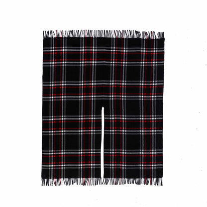 Classic Plaid Tassel Shawl Cape - image 2