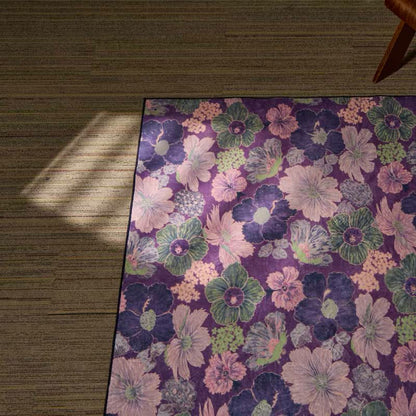 Vintage Botanical Foldable Anti-slip  Area Rug - image 3