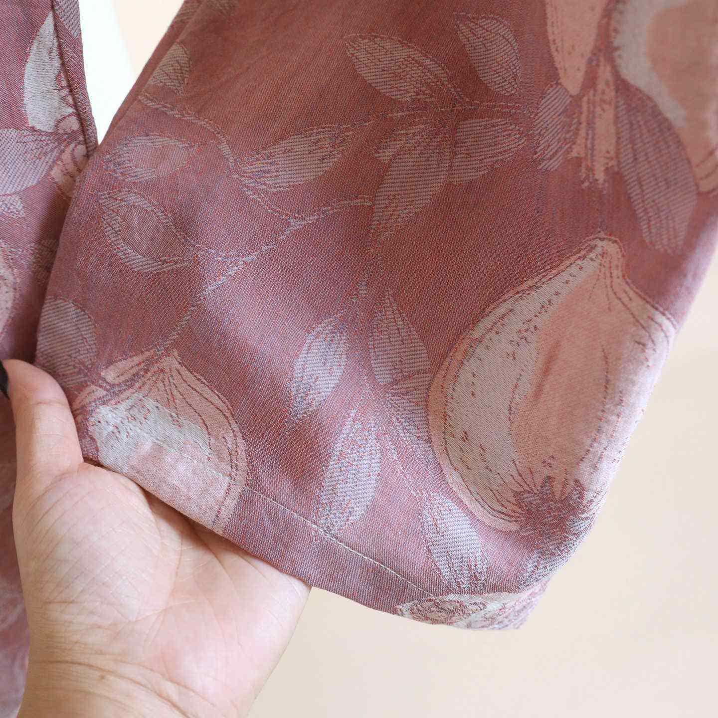 Vintage Pomegranate Cotton Gauze Loungewear Set - image 9