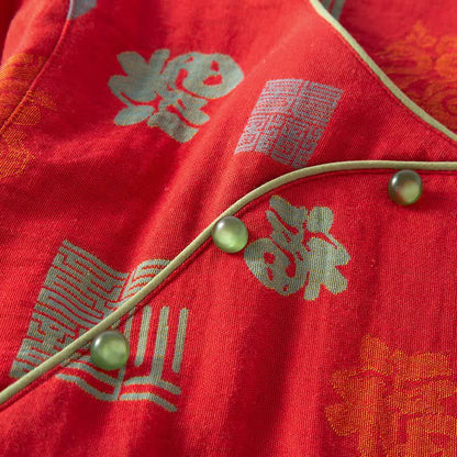 Oriental Auspicious Cotton Gauze Loungewear Set - image 2