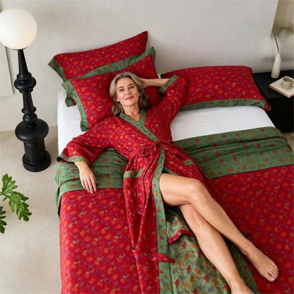 Nature-inspired Ginkgo Biloba Natural Cotton  Bedspread - image 3