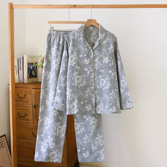Grey Rose Natural Cotton Loungewear Set - XL - image 0