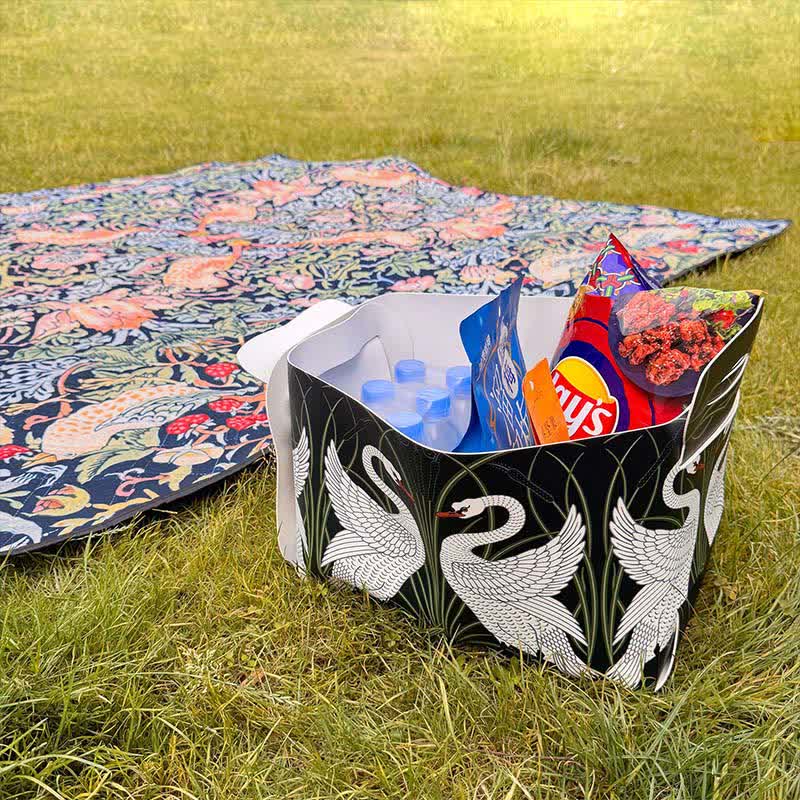 Rural Swan Leather Large-capacity Storage Bin - image 3