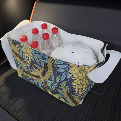 Floral Bird Waterproof Leather Storage Bin - image 4
