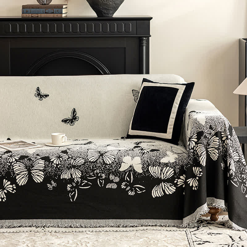 Dreamy Butterfly Chenille Sofa Throw Blanket - image 3