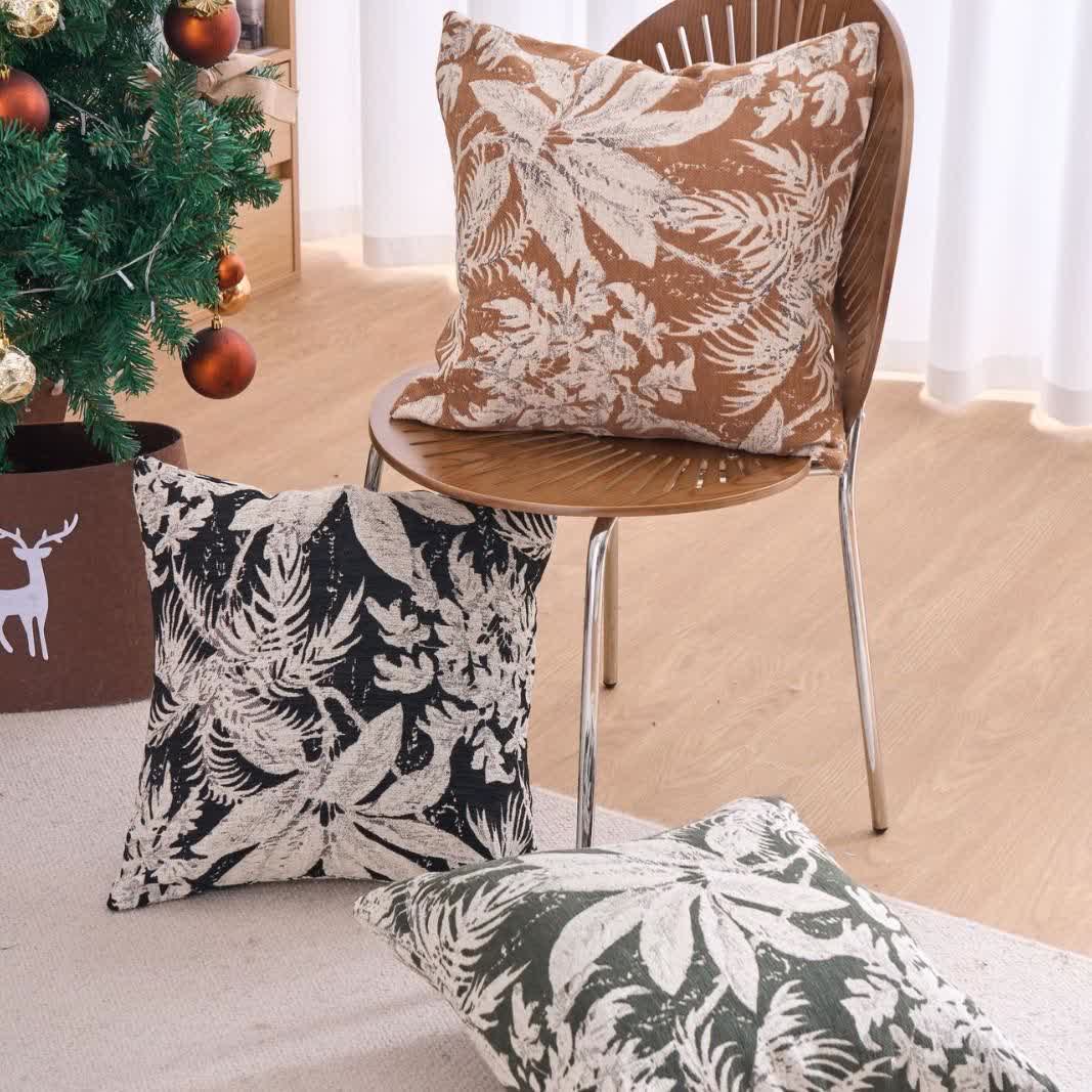 Tropical Island Leaf Throw Pillow - image 1