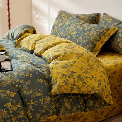 Plum Blossom Jacquard Cotton Gauze Bedding - image 4