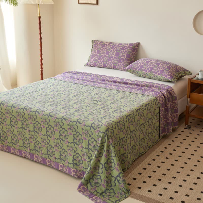 Peach Blossom Jacquard Cotton Gauze Bedding - image 3