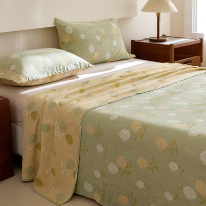 Pastel Rose Jacquard Cotton Gauze Bedding - image 7