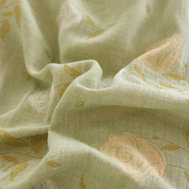 Pastel Rose Jacquard Cotton Gauze Bedding - image 10