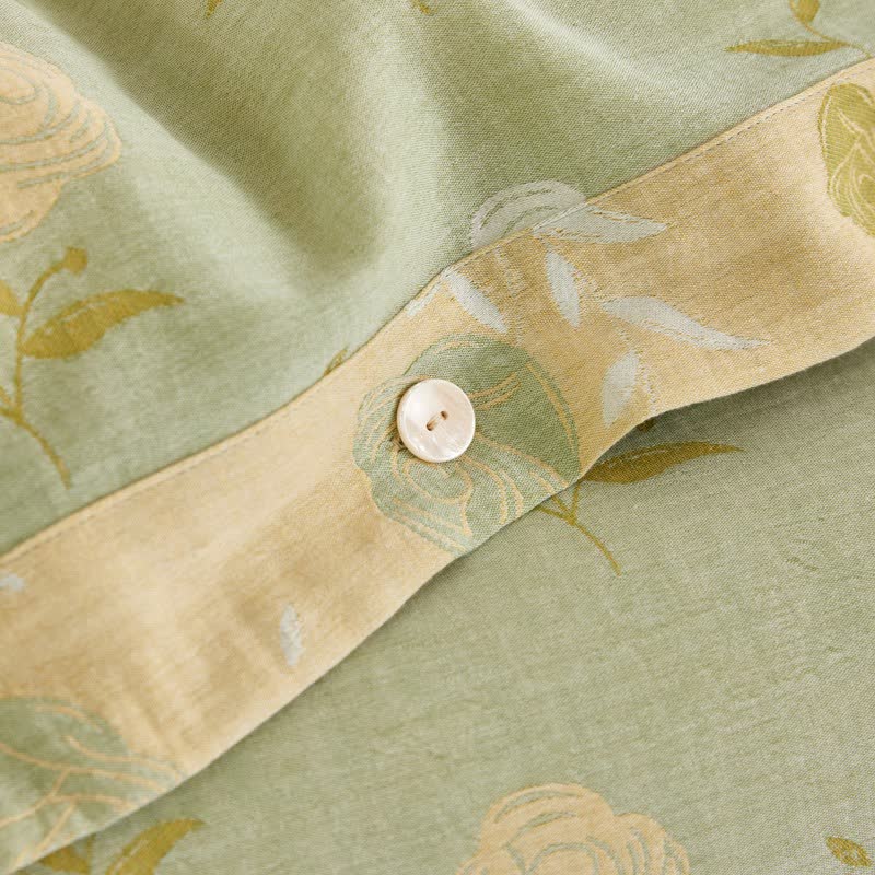 Pastel Rose Jacquard Cotton Gauze Bedding - image 9