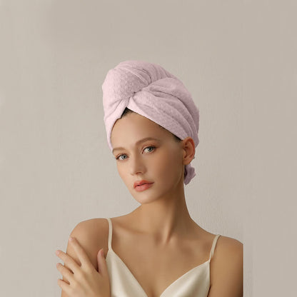 Waffle Absorbent Hair Drying Towel Wrap - image 13
