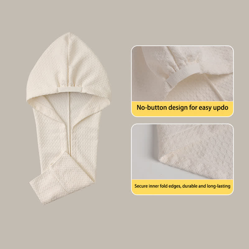 Waffle Absorbent Hair Drying Towel Wrap - image 7
