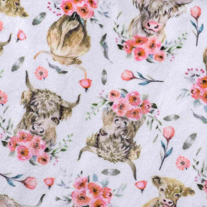 Animal Floral Print Plush Bathrobe - image 7