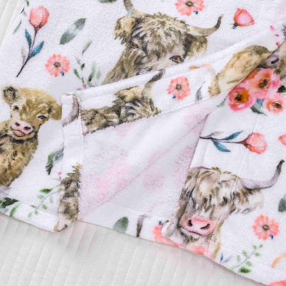 Animal Floral Print Plush Bathrobe - image 4