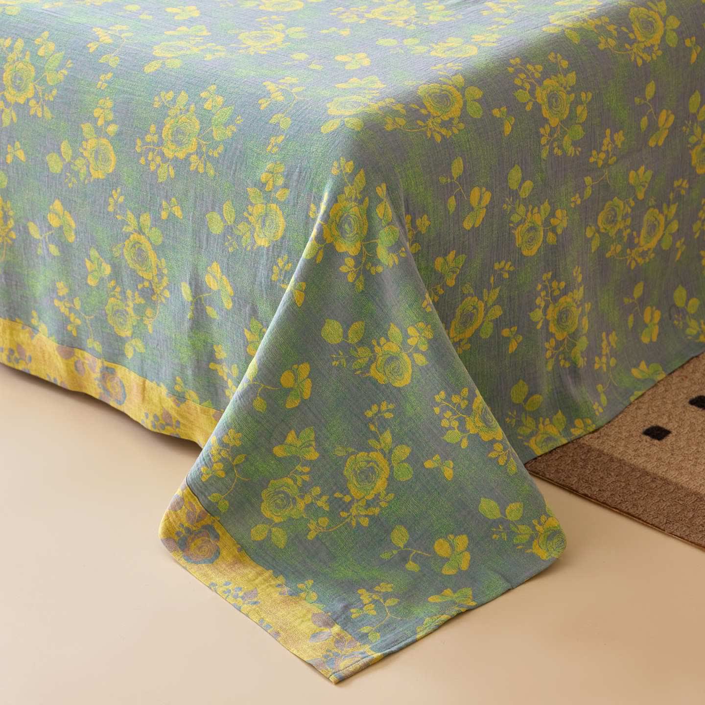 Rose Jacquard Cotton Gauze Sheet Bedspread - image 3