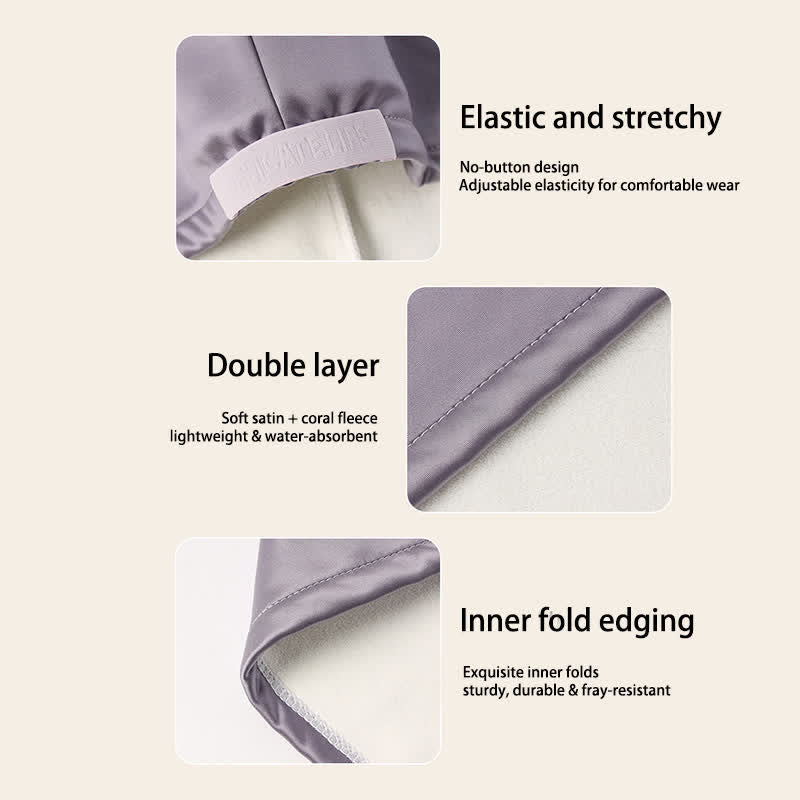 Absorbent Fleece Hair Drying Towel Wrap - image 10