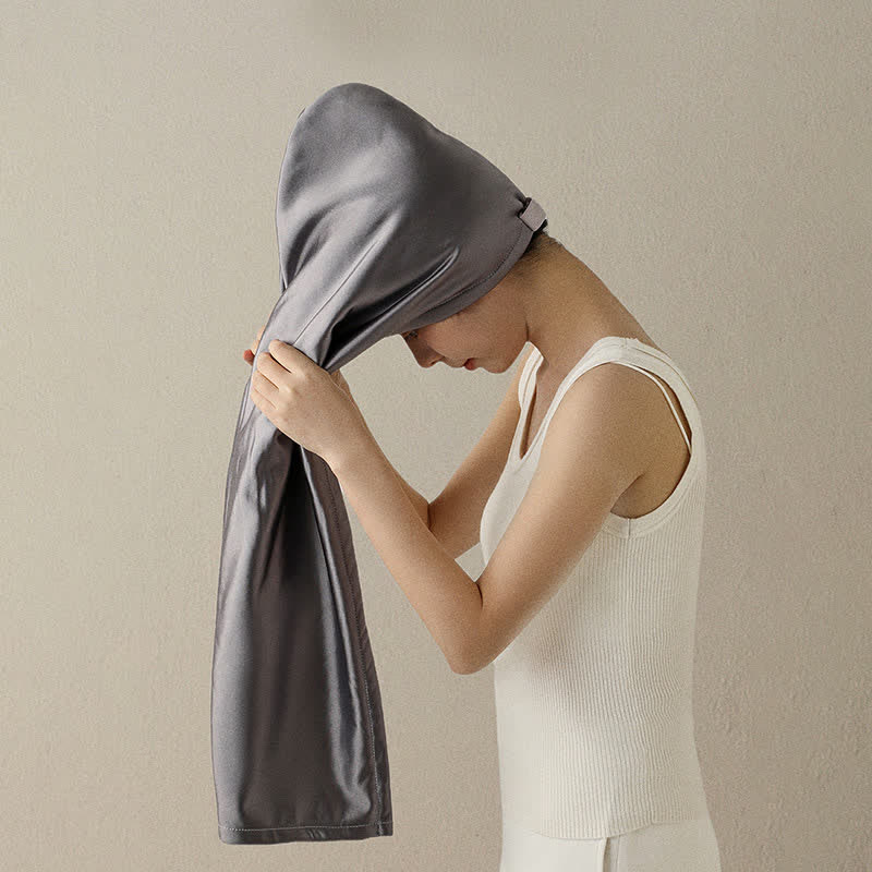 Absorbent Fleece Hair Drying Towel Wrap - image 2