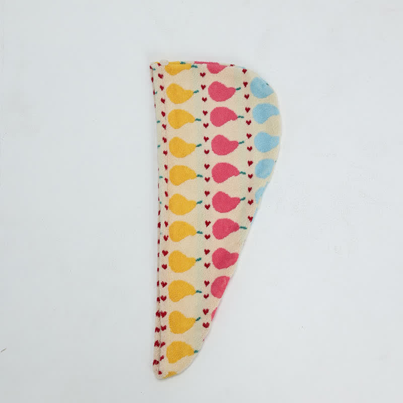 Cotton Rural Pear Hair Drying Towel Wrap - image 4